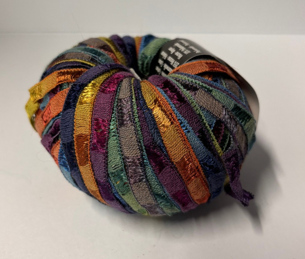 Ribbon Yarn S. Charles Collezione Rondo Italy Cotton Viscose Multicolor 50g 88yd